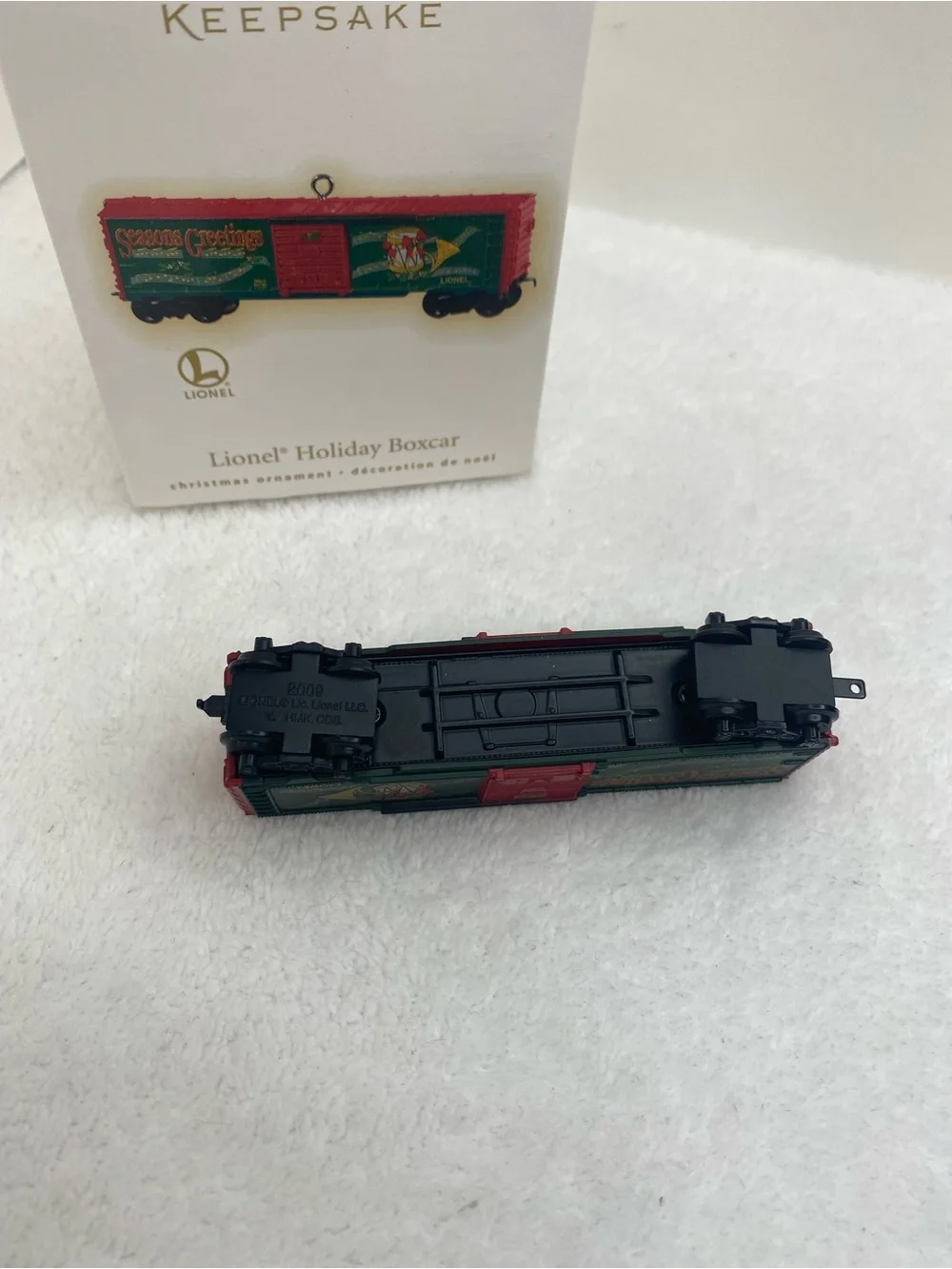 Hallmark Keepsake Lionel Holiday Boxcar Christmas Train Ornament QX11095 Collect